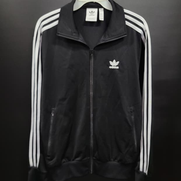 아디다스 불꽃 파이어버드 검흰 트랙탑 져지 