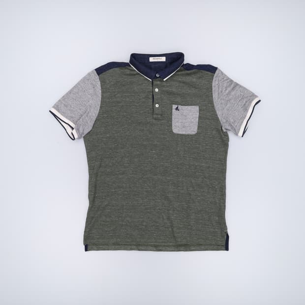 110 빈폴 린넨 반팔 카라티 0414H1