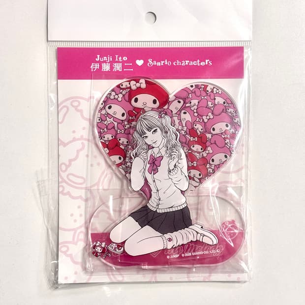 이토준지 산리오 콜라보 팝업 아크릴 스탠드 토미에 마이멜로디