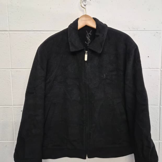 100) 입생로랑 캐시미어 혼방 울 자켓 팝니다