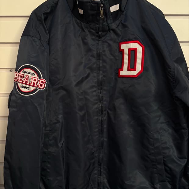 두산베어스 NEPOS 야구 점퍼 90 거의 새옷