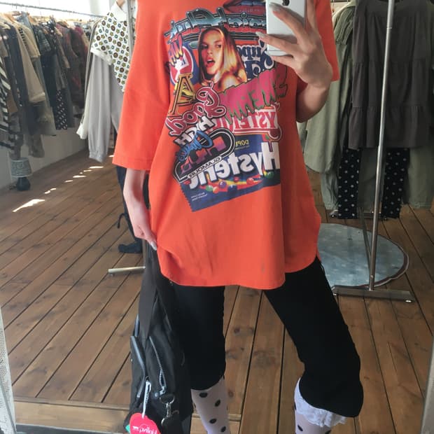 히스테릭글래머 오렌지 반팔