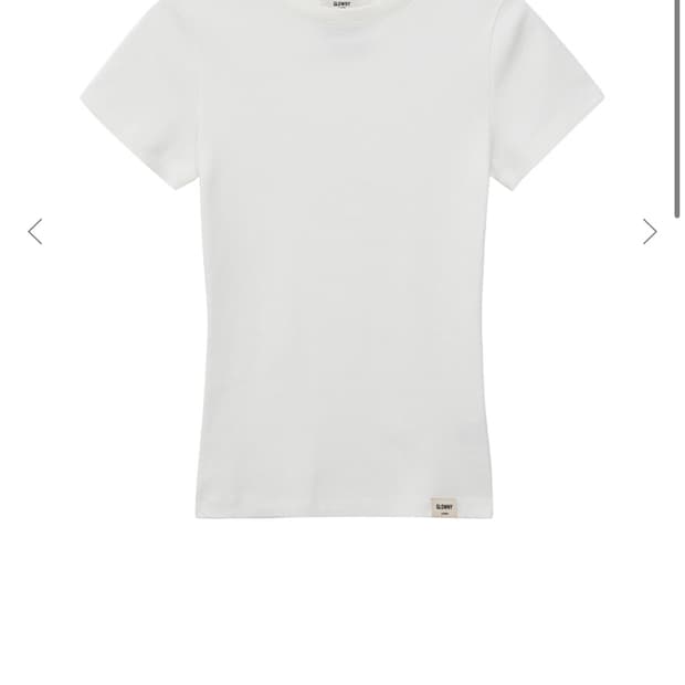 글로니 G classic fitted tee 화이트