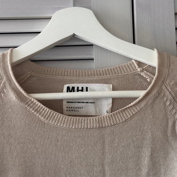 MHL 베이지 오트밀 니트