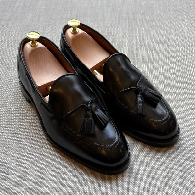 [7]USA Allen Edmonds Acheson 블랙 카프 태슬로퍼