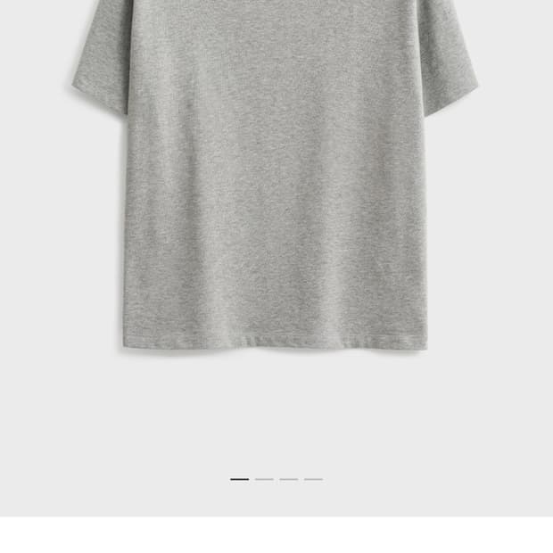 포터리 수피마 코튼 반팔 컴포트 티셔츠 멜란지 그레이 4사이즈 판매합니다