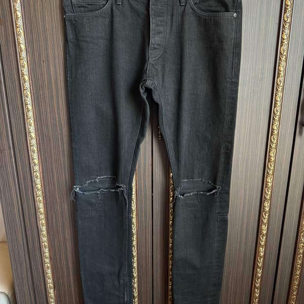피어오브갓 4th 셀비지 블랙 디스진