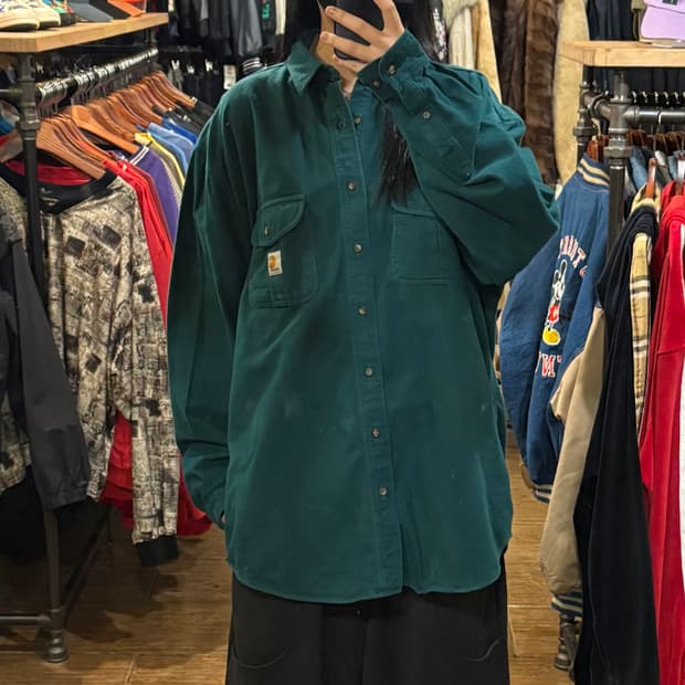[HI] Carhartt 칼하트 긴팔 셔츠 딥그린