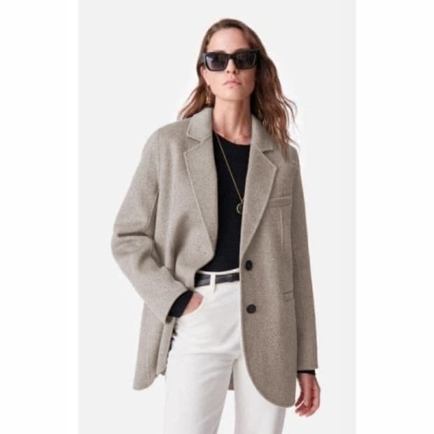 바네사브루노 울 블렌드 하프 코트