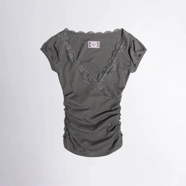 스컬프터 레이스 트림 랩 티 차콜 L