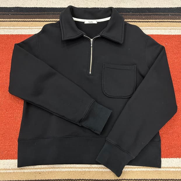 타일레 하프집업 포켓 맨투맨