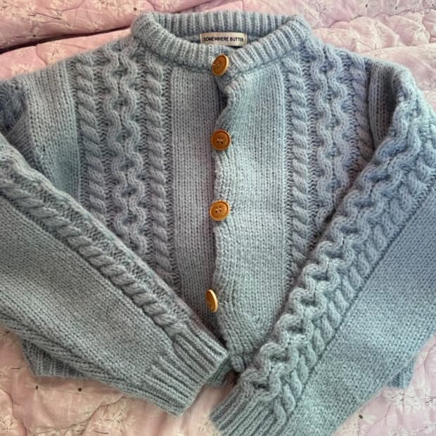 썸웨어버터 가디건