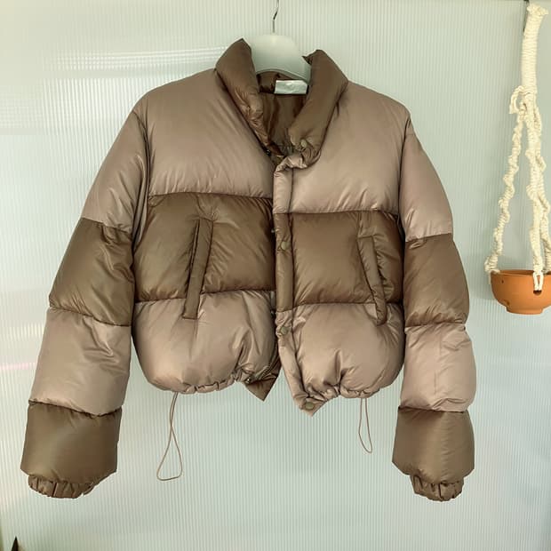 스탠드얼론 투톤 패딩