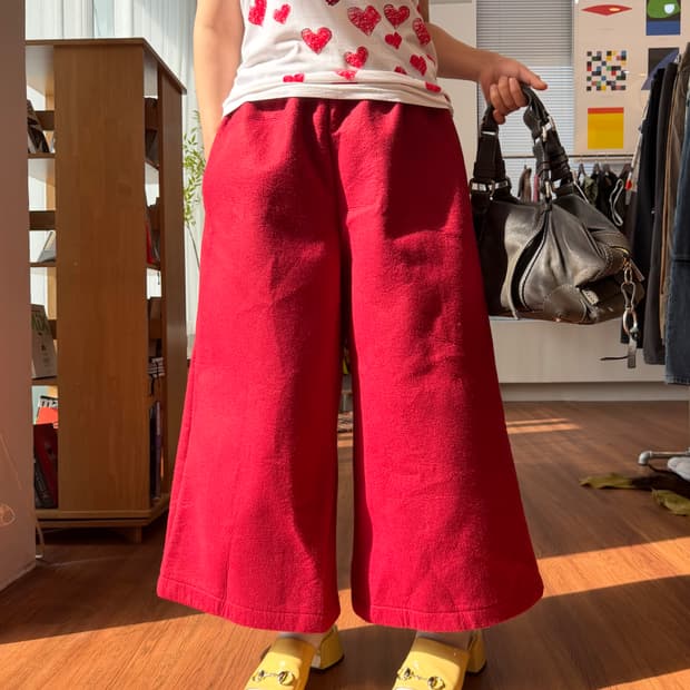 꼼데가르송 꼼데가르송 21AW 솔리드 하카마 팬츠