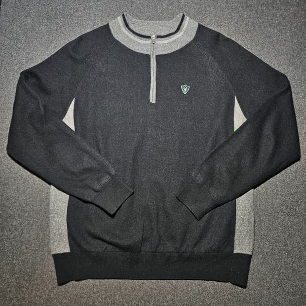 플레이보이 골프 남성 반집업 방풍니트 105