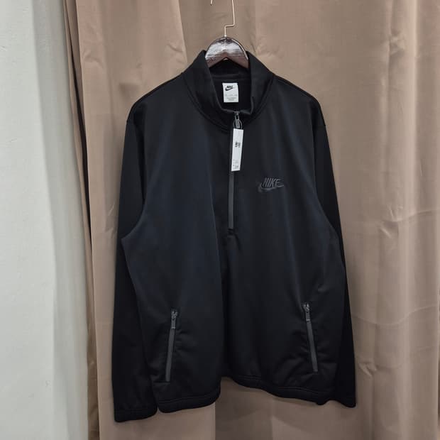 나이키 블랙 하프집업 트레이닝 자켓 2XL