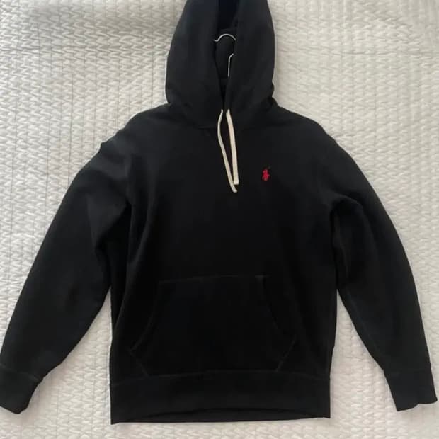 폴로 RL플리스 후드티 블랙 M