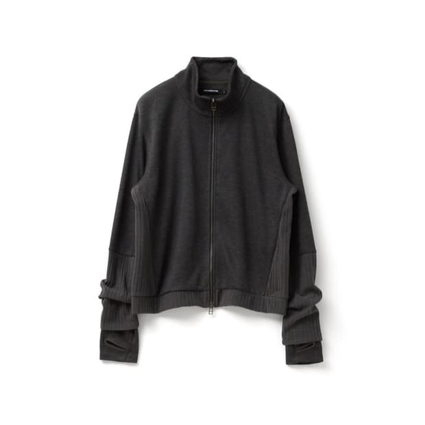 해칭룸 더블 슬리브 트랙 가디건 다크 카키