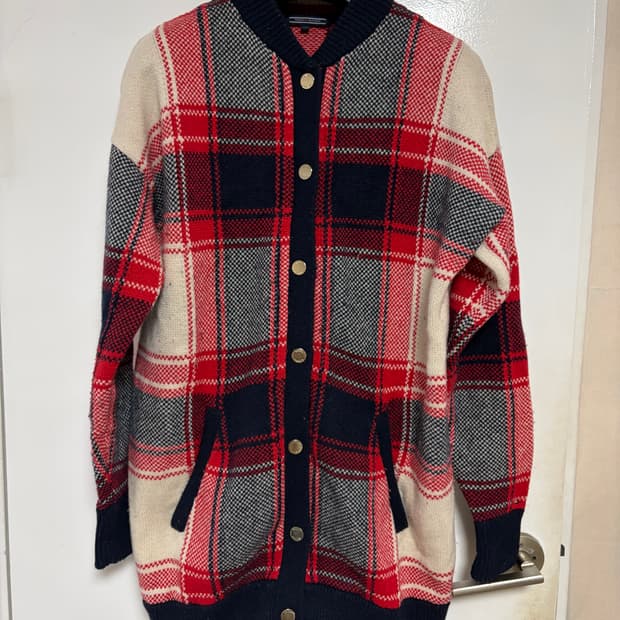 타미힐피거 여성 롱 가디건