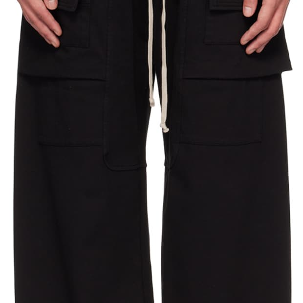 [M]릭오웬스 와이드 크리치 카고 팬츠