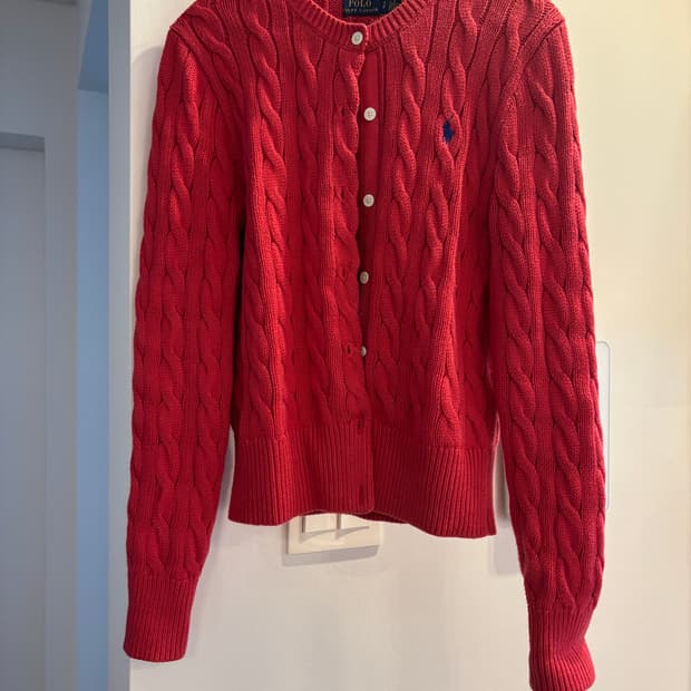 폴로 랄프로렌 꽈배기 가디건 s