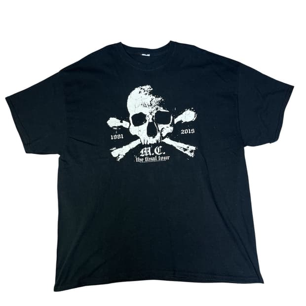 빈티지 머틀리크루 MOTLEY CRUE  파이널투어 티셔츠 2XL