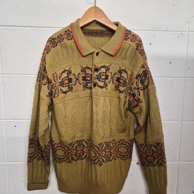 100) 빈티지 카라 니트 팝니다