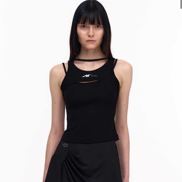 2000아카이브스 VALE LAYERED TANK (BLACK)