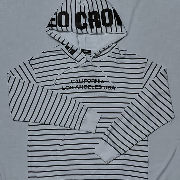 [FREE] 로데오 크라운즈(RCWB) 스트라이프 후드 티셔츠