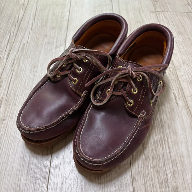 팀버랜드 3아이 보트슈즈 버건디 270