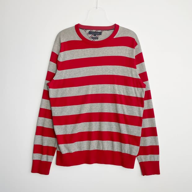 C1 타미힐피거(Tommy Hilfiger)스트라이프 크루넥 스웨터 XL