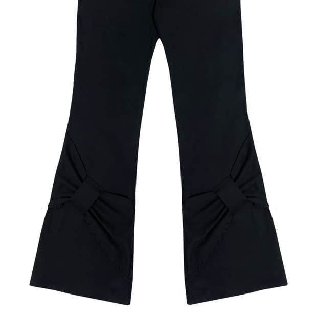 체메씨 bow bootscut pants 1
