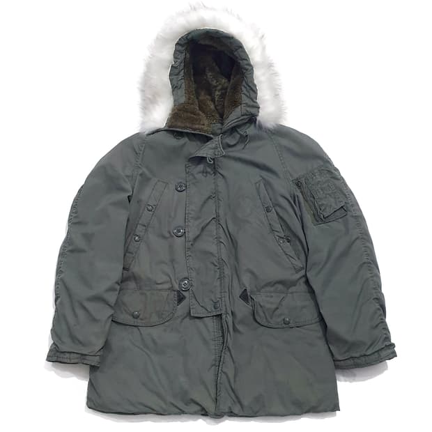 n3b 콜드웨더 파카 80s (100~105) 그린브리어 개파카
