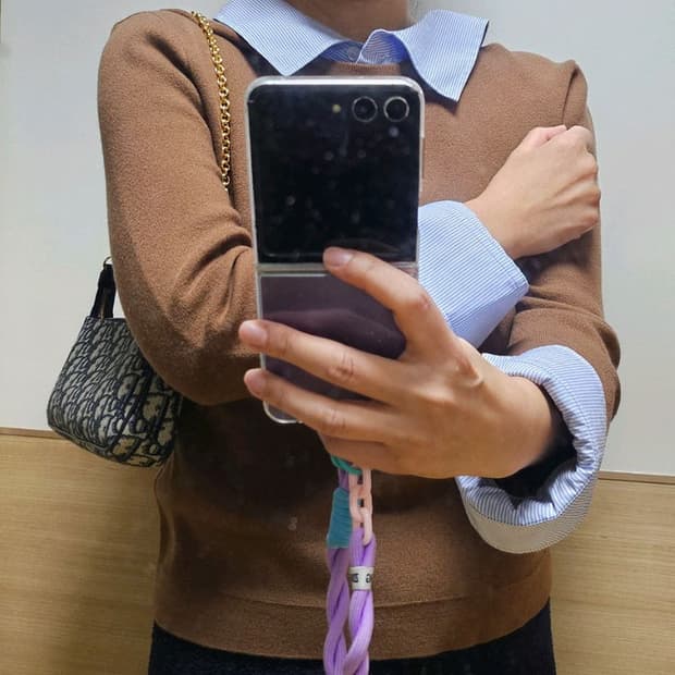 디올 오블리크 패턴 백