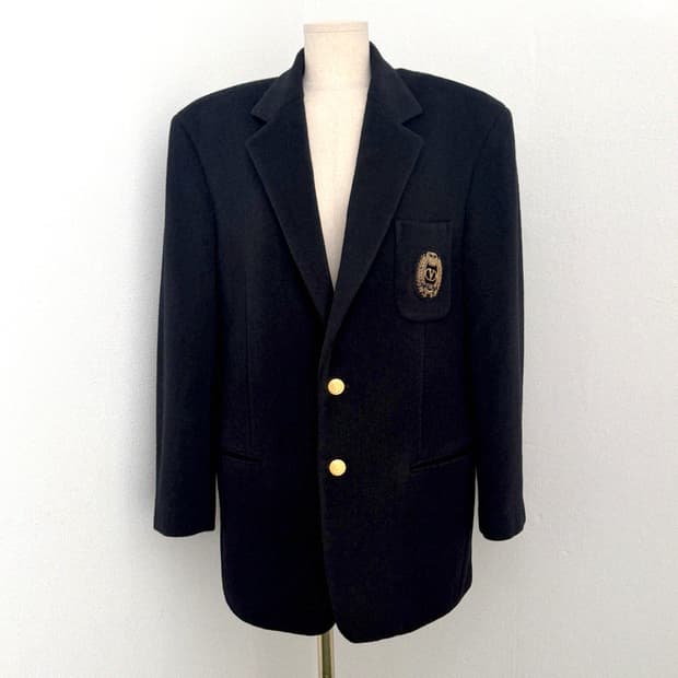 발렌티노 스포츠 엠블럼 와펜 금장버튼 아이비리그 스쿨룩 자켓