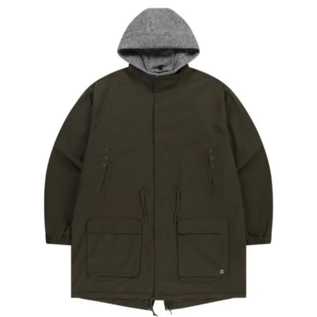 코이세이오 밀리터리 야상 후드 자켓 카키