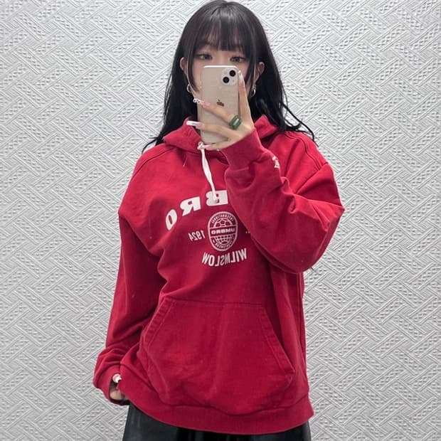 엄브로 올드스쿨 레트로 빈티지 아치로고 후드티 100 C11071