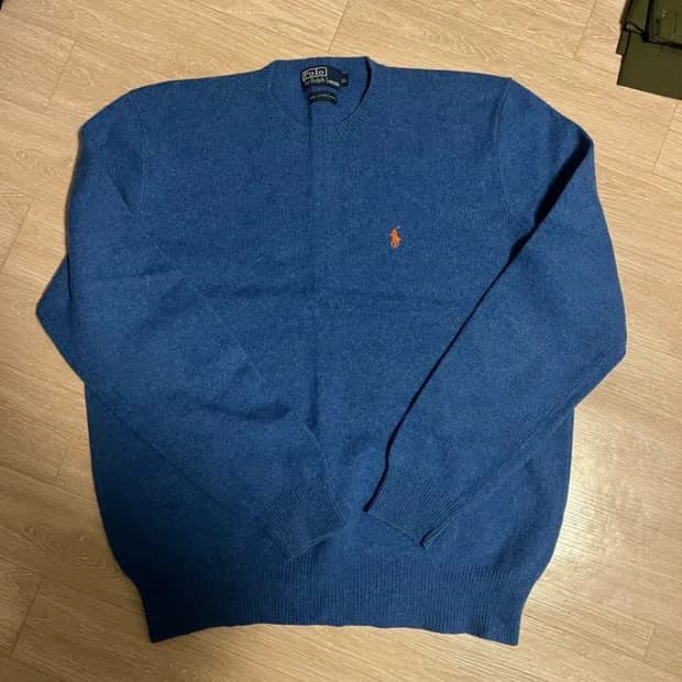 폴로 랄프로렌 램스울니트 블루