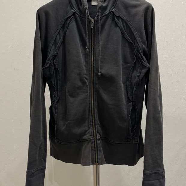 꼼데가르송 셔츠 컷오프 후드 집업