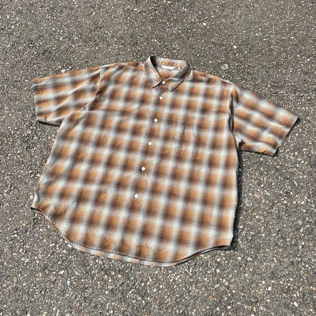 빔즈 BEAMS Ombre Check Easy Shirt