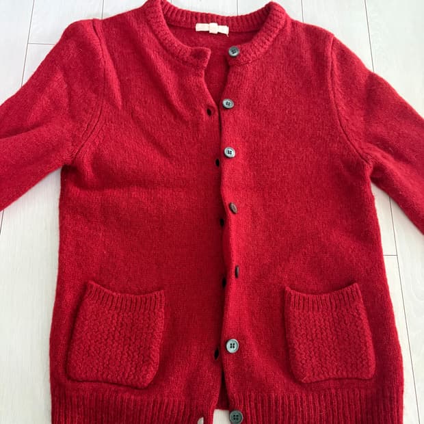 오츠빈티지 레드 가디건