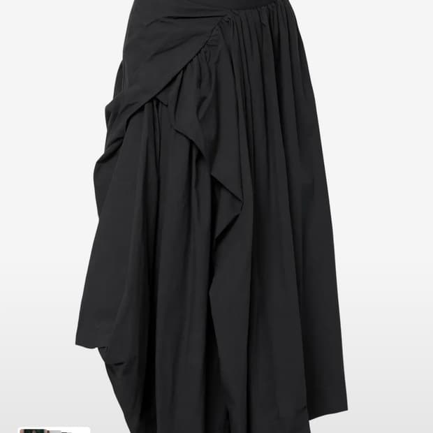 플레어업 Asymmetrical Draped Layered Long Sk