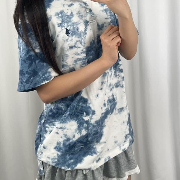 폴로 타이다이 나염 PK 반팔 카라티