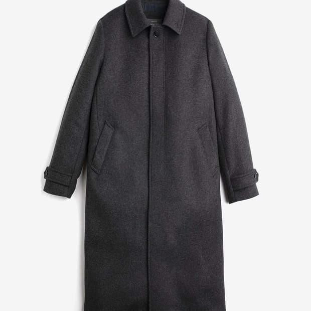 프라이빗화이트 차콜그레이 탑코트 5사이즈(105)