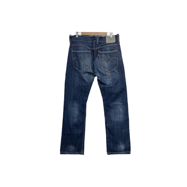 리바이스 523 스트레이트 워싱 데님 팬츠 