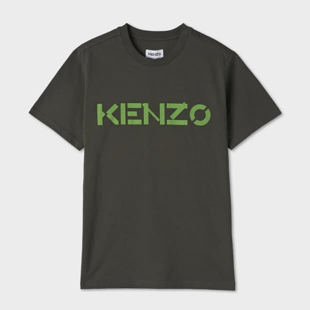 KENZO 로고 반소매 티셔츠 그린