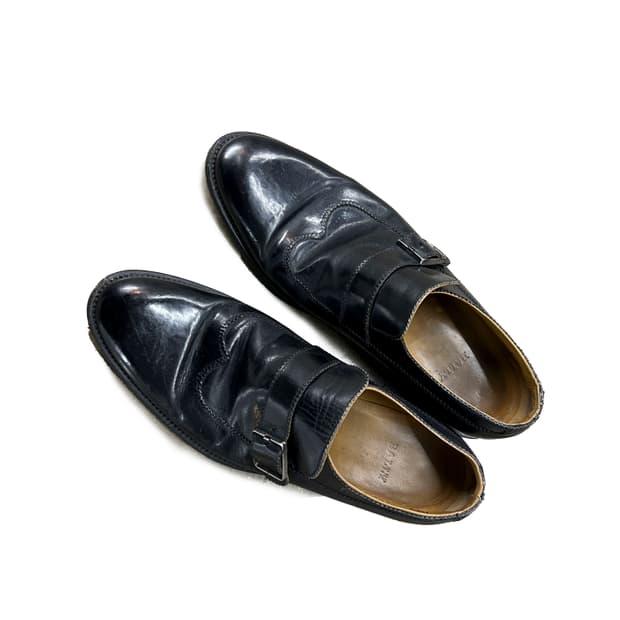 BALLY 발리 블랙 몽크 스트랩 남성 구두