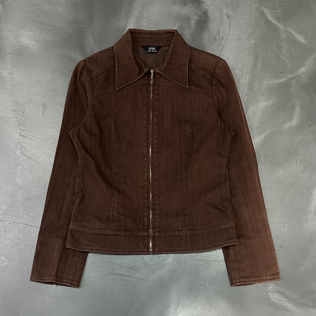  FIRST REVUE 브라운 집업 자켓 y16591