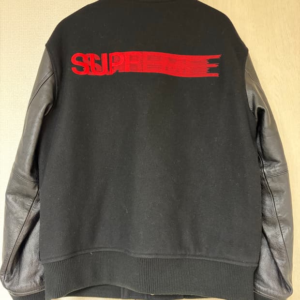 Supreme 18AW 모션로고 바시티자켓
