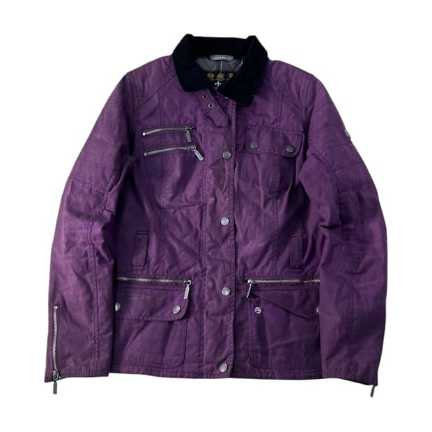 W 100 바버 인터네셔널 파이어블레이드 왁스 자켓